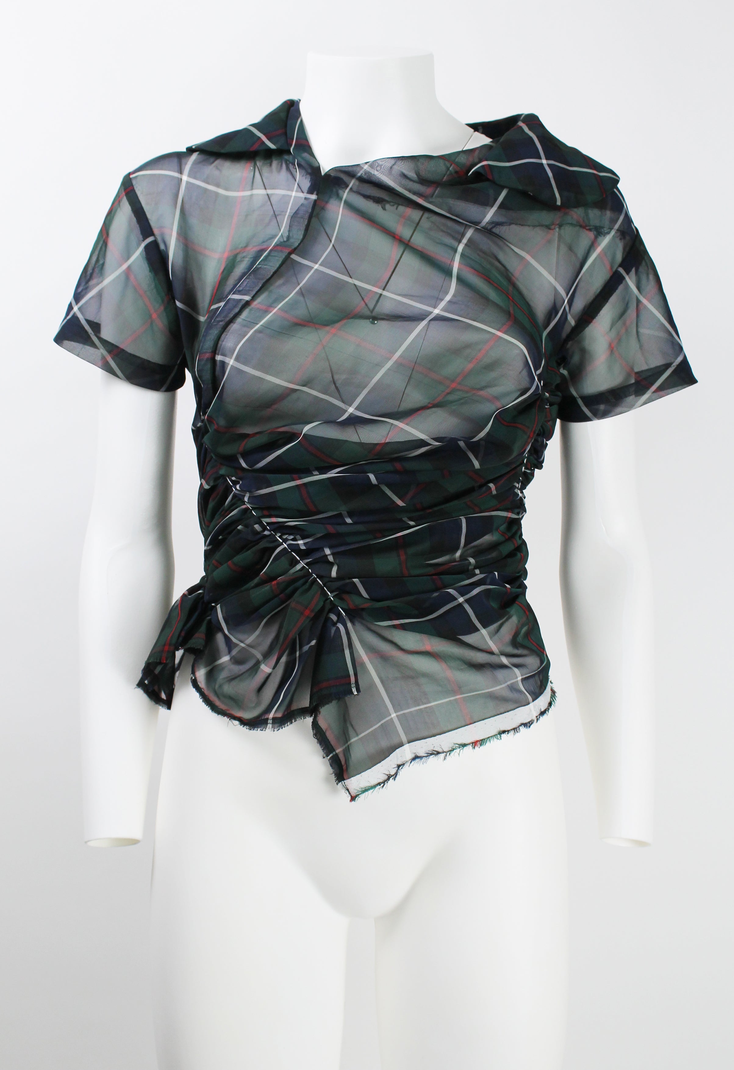 COMME des GARCONS AD1990 ステンドグラス シアートップス AD1990 Tricot Comme des Garcons gloved stripe shirt SOLD