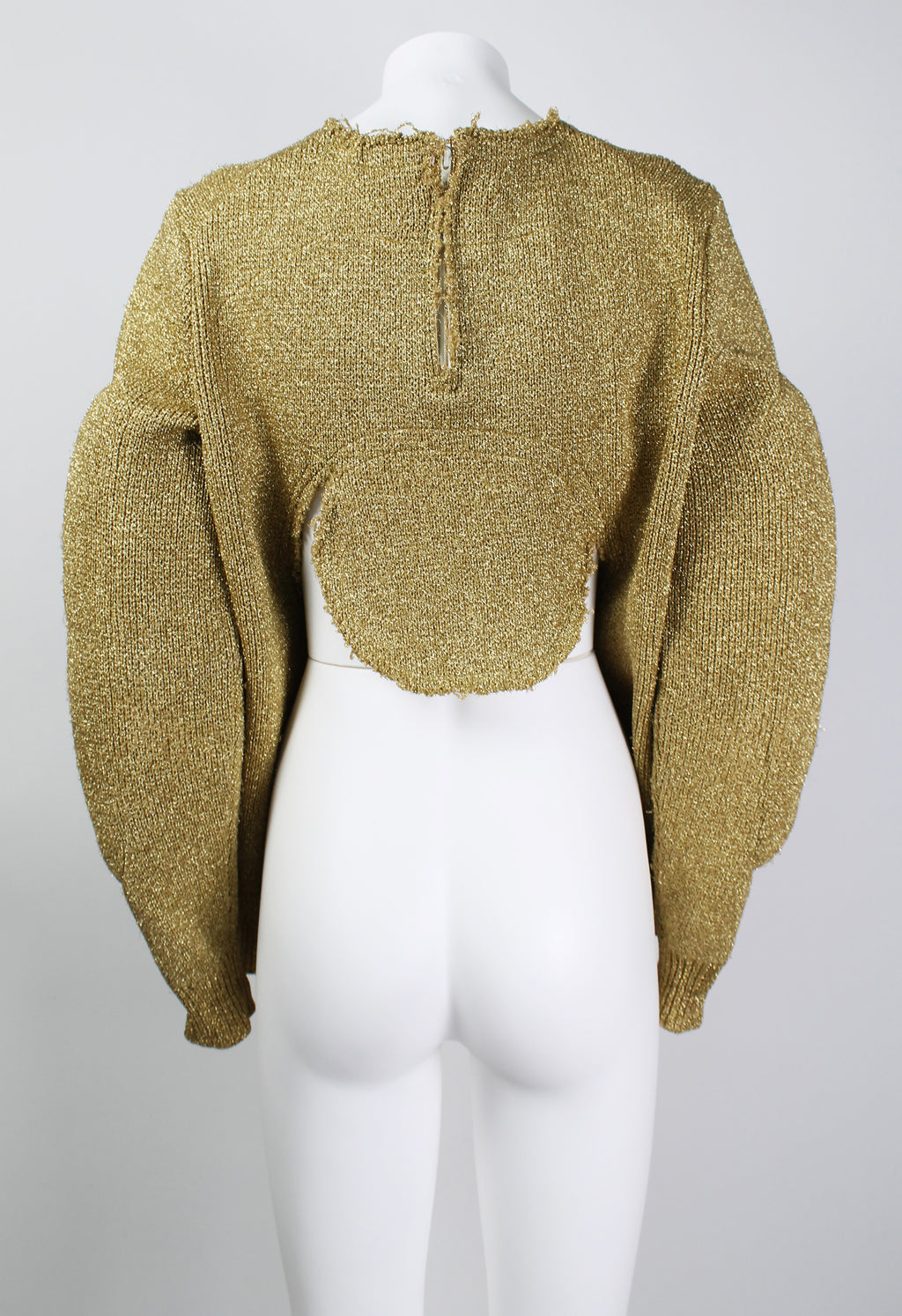 COMME DES GARCONS FW 2018 GOLD PADDED SWEATER
