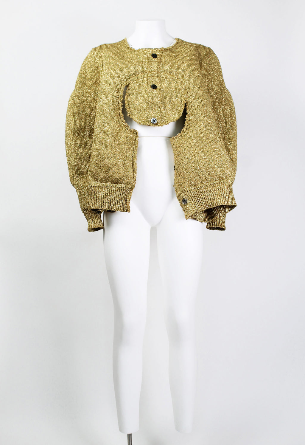 Comme Des Garçons FW 2018 gold padded sweater