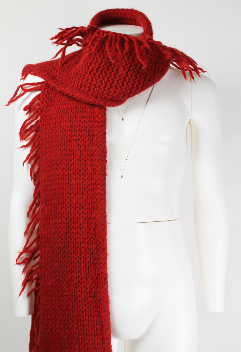 DRIES VAN NOTEN FW 2000 EXTRA LONG FRINGED SCARF