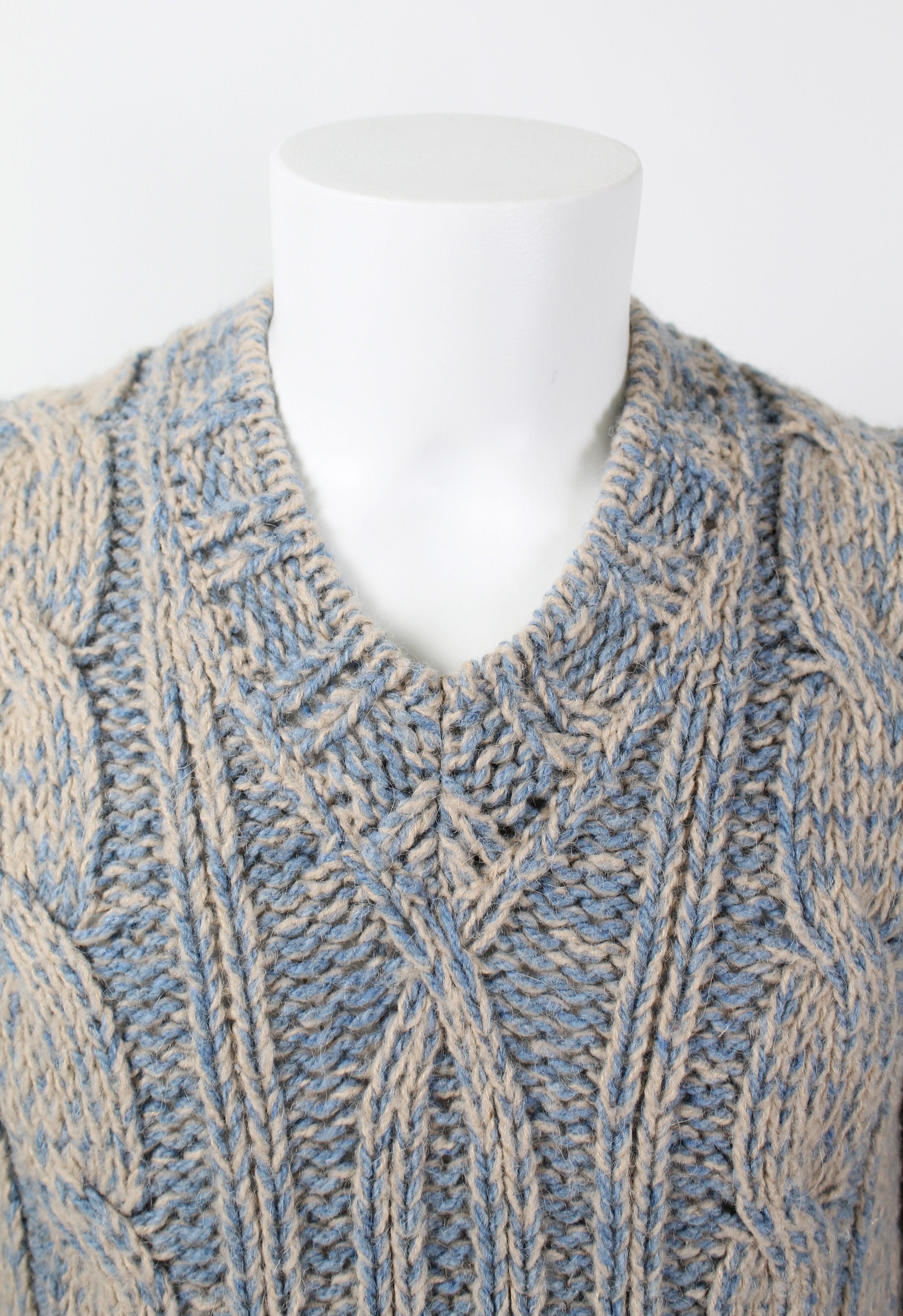 DRIES VAN NOTEN FW 2001 CABLE KNIT JUMPER