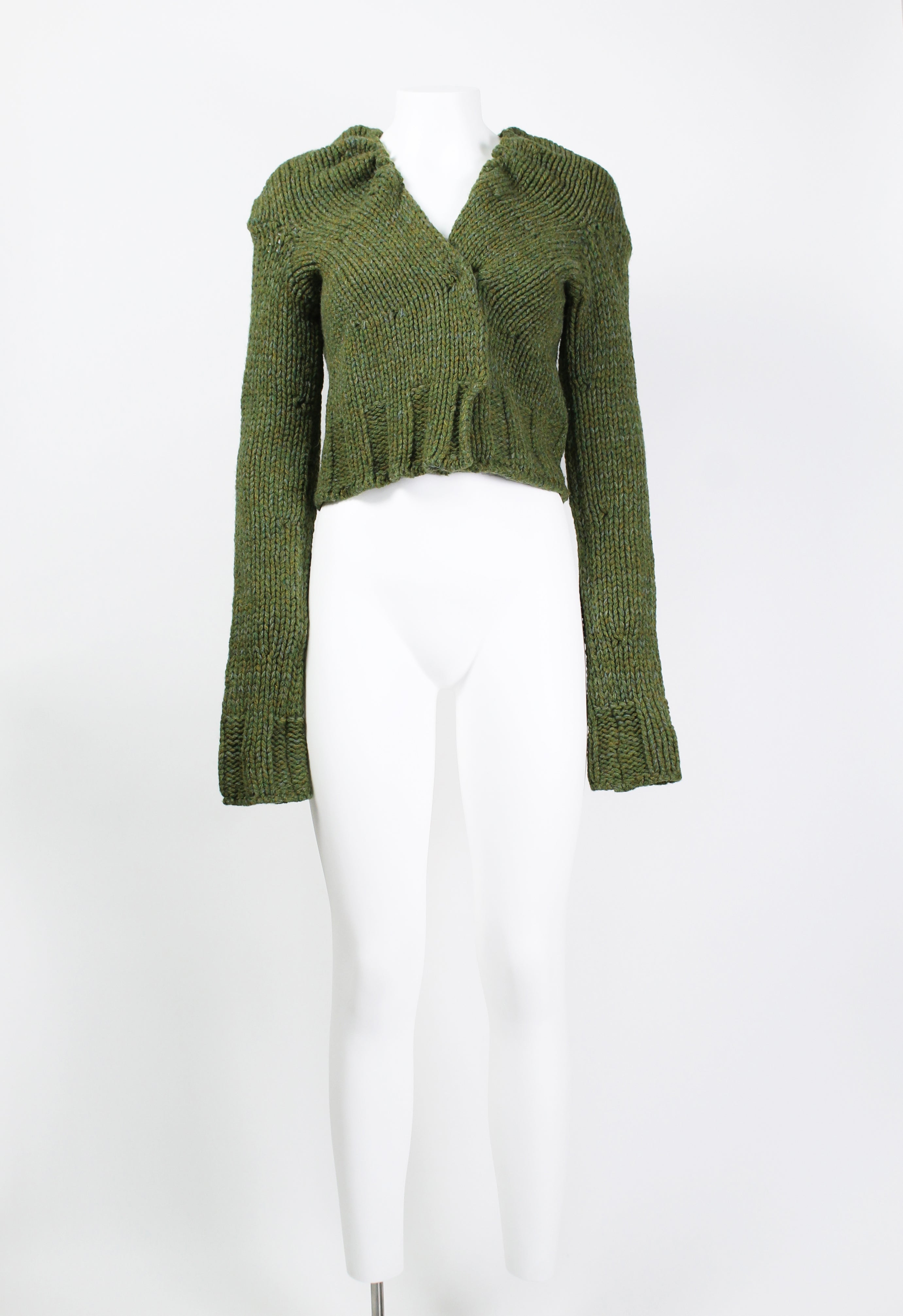 DRES BAN NOTEN ニット Dries Van Noten Fitted Knit Cardigan - Grey (Alpaca / Merino
