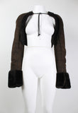 Dries Van Noten FW 1998 shearling bolero