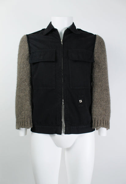 Dries Van Noten FW 2010 jacket with knitted sleeves