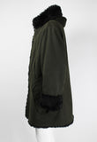 ISSEY MIYAKE MEN FW 2003 FUR TRIM HOODED COAT