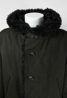 ISSEY MIYAKE MEN FW 2003 FUR TRIM HOODED COAT