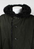 ISSEY MIYAKE MEN FW 2003 FUR TRIM HOODED COAT