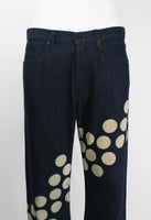 ISSEY MIYAKE MEN X LEE SS 2004 BLEACH DOT DENIM JEANS