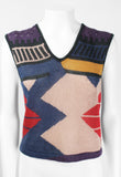 ISSEY MIYAKE SS 1981 PATTERNED LINEN VEST