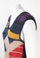 ISSEY MIYAKE SS 1981 PATTERNED LINEN VEST