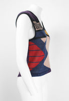 ISSEY MIYAKE SS 1981 PATTERNED LINEN VEST