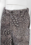 ISSEY MIYAKE FW 1998 FUZZY IRIDESCENT LEOPARD TROUSERS