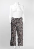 ISSEY MIYAKE FW 1998 FUZZY IRIDESCENT LEOPARD TROUSERS