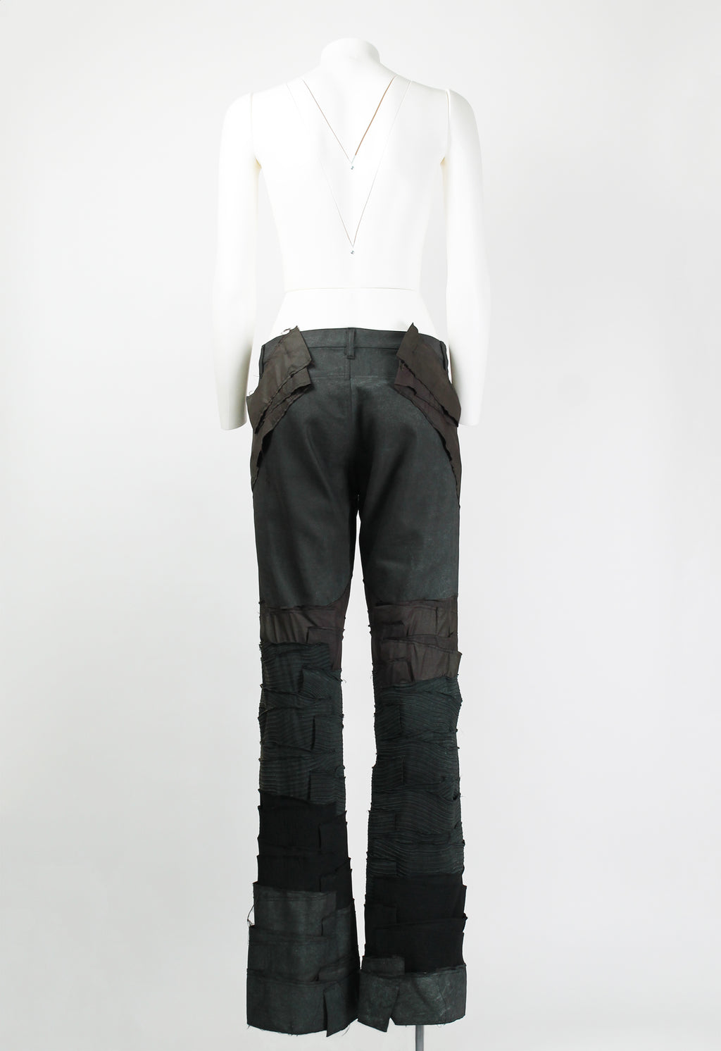 ISSEY MIYAKE FW 2002 GLITTER PATCHWORK TROUSERS