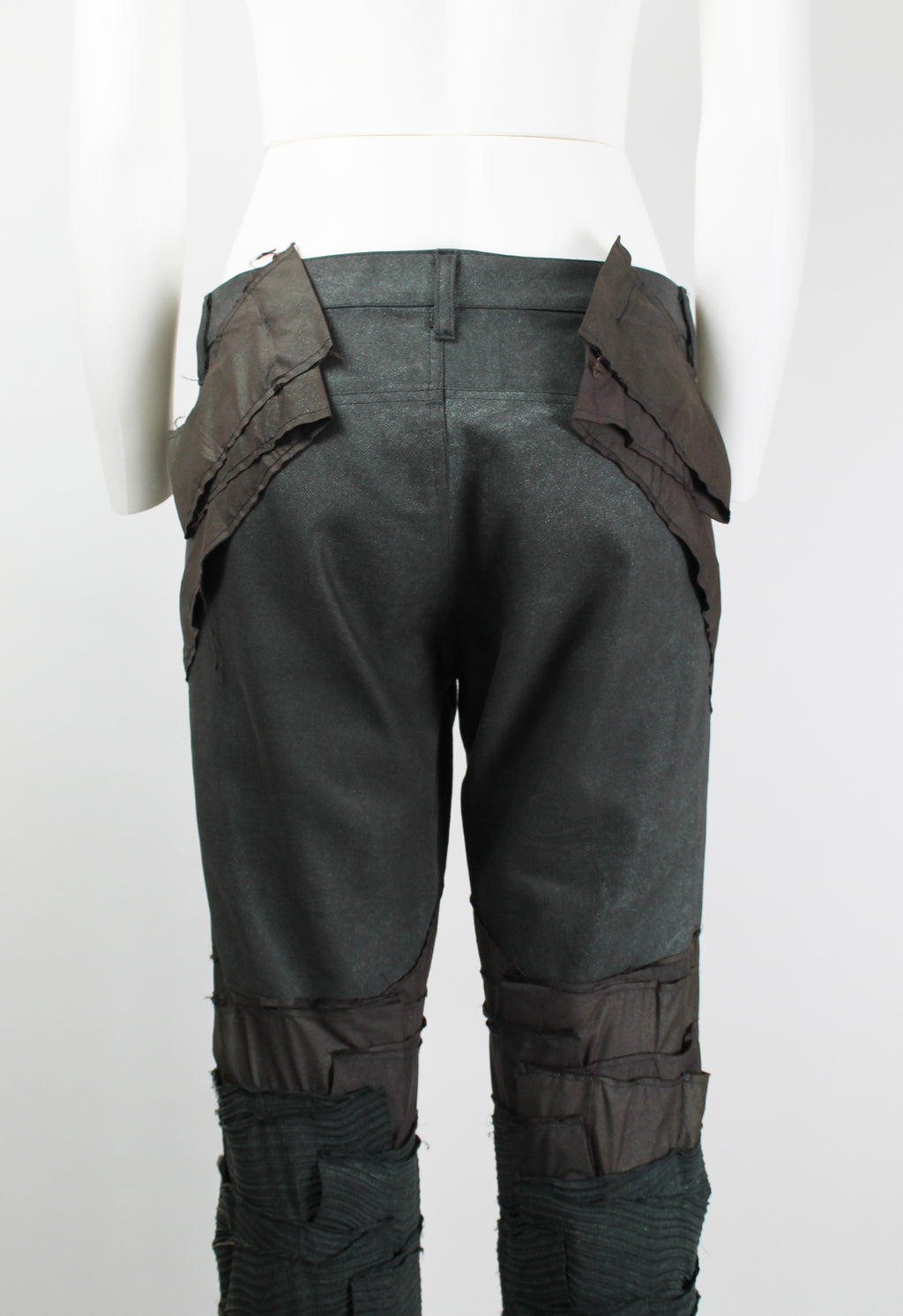 ISSEY MIYAKE FW 2002 GLITTER PATCHWORK TROUSERS
