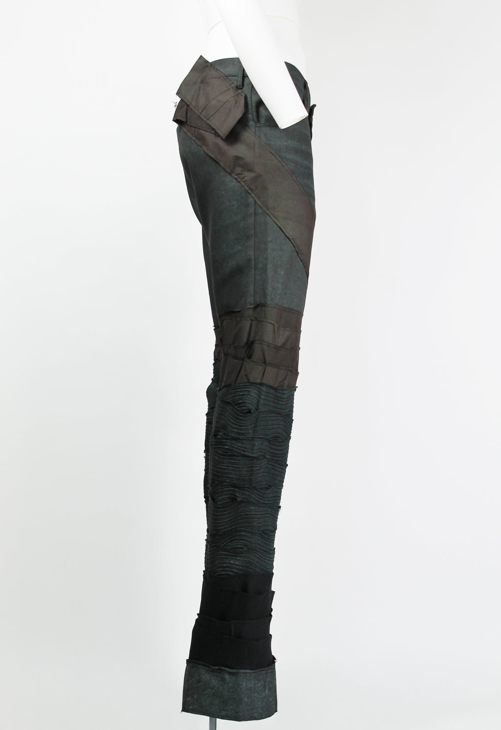 ISSEY MIYAKE FW 2002 GLITTER PATCHWORK TROUSERS