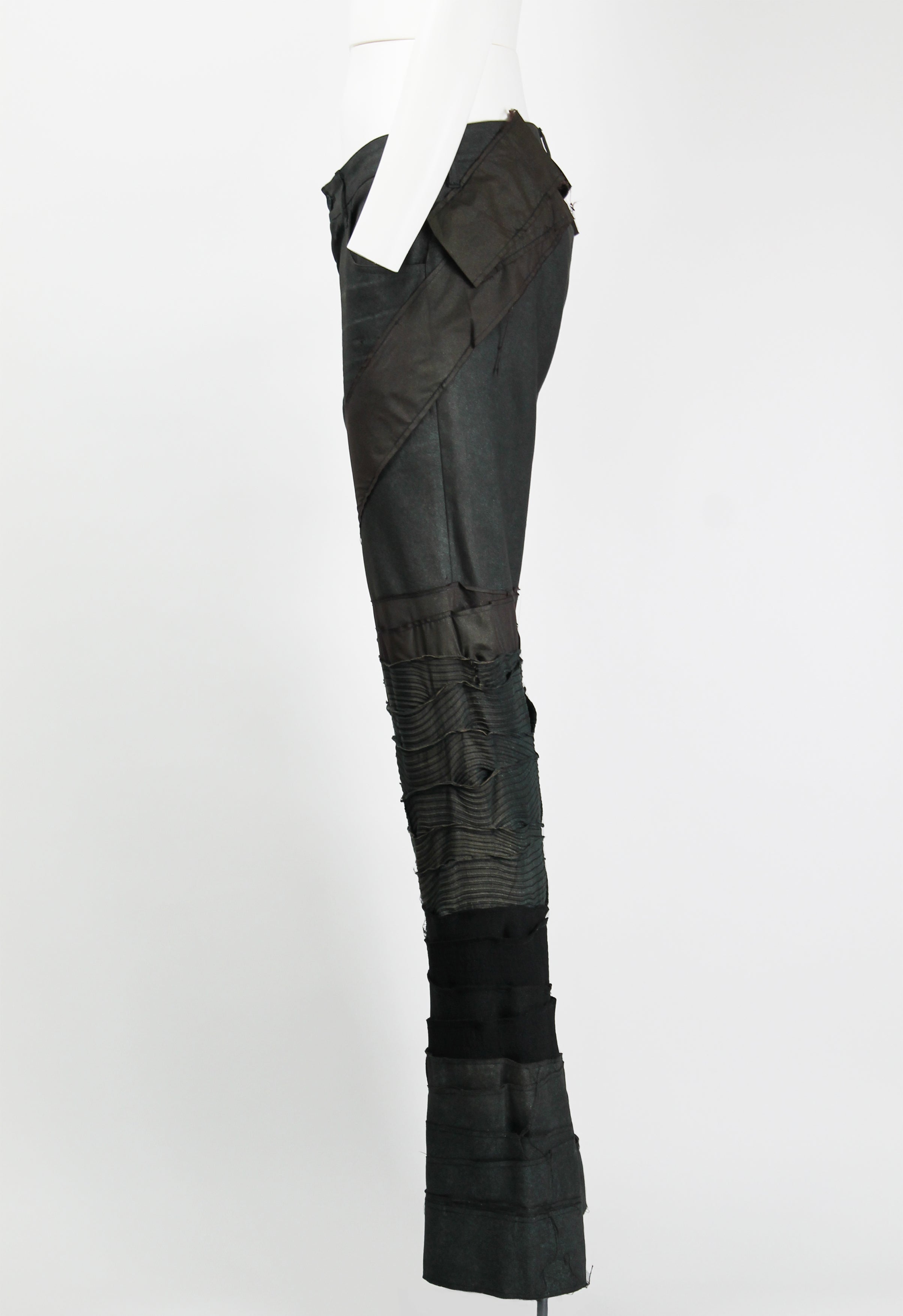 ISSEY MIYAKE FW 2002 GLITTER PATCHWORK TROUSERS
