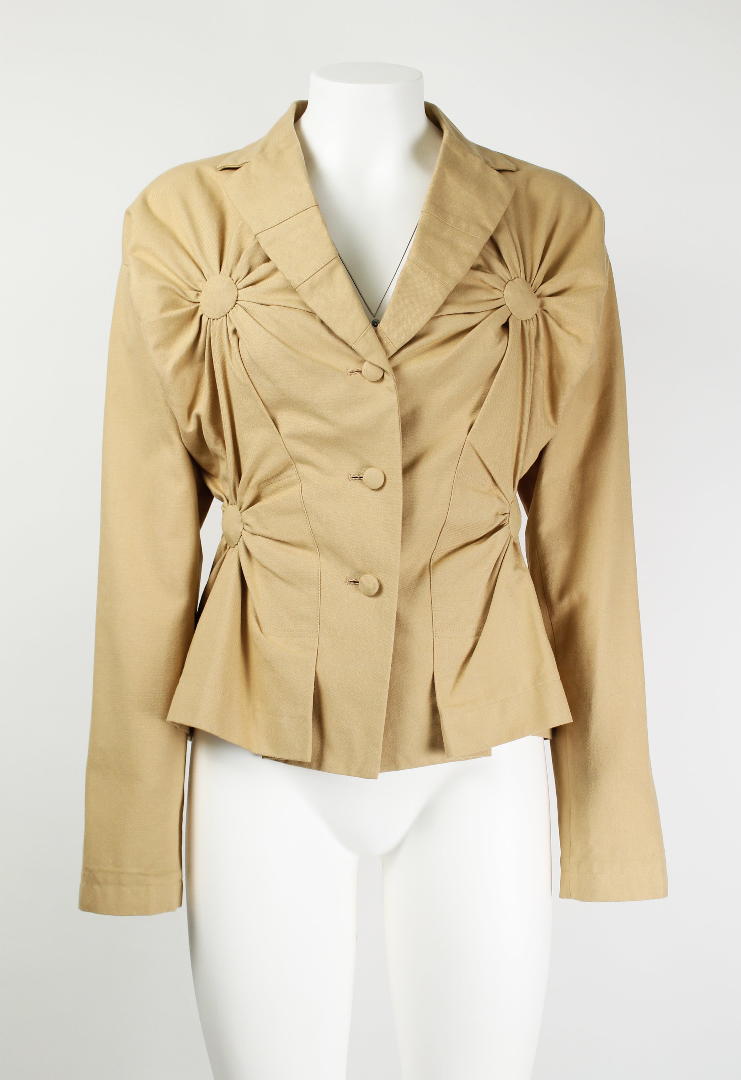 ISSEY MIYAKE FW 2003 RUCHED CIRCLE DESIGN JACKET