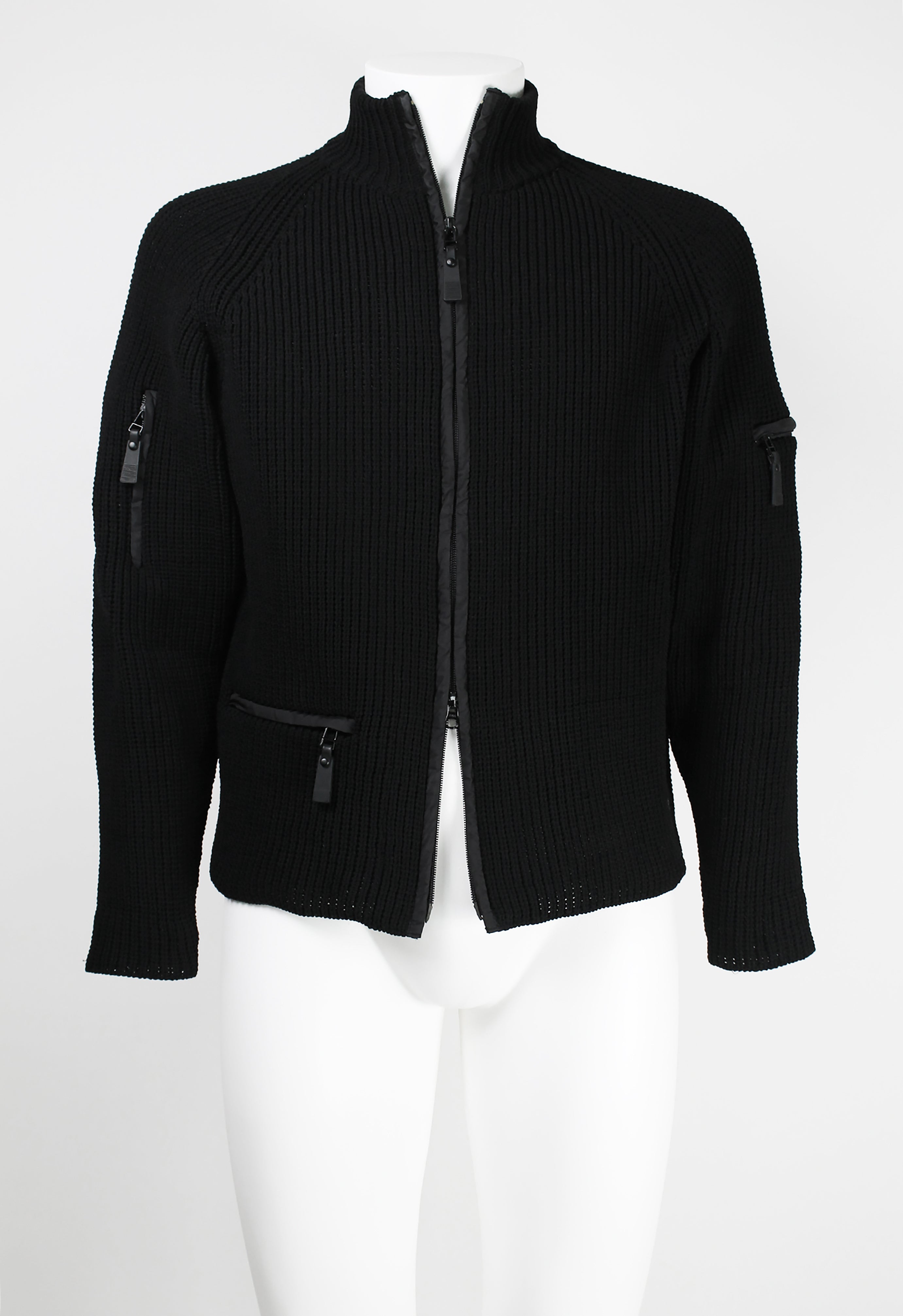 ISSEY MIYAKE MEN FW 2000 TECHNICAL MULTI-POCKET KNIT ZIP-UP – THE 543