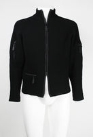 ISSEY MIYAKE MEN FW 2000 TECHNICAL MULTI-POCKET KNIT ZIP-UP