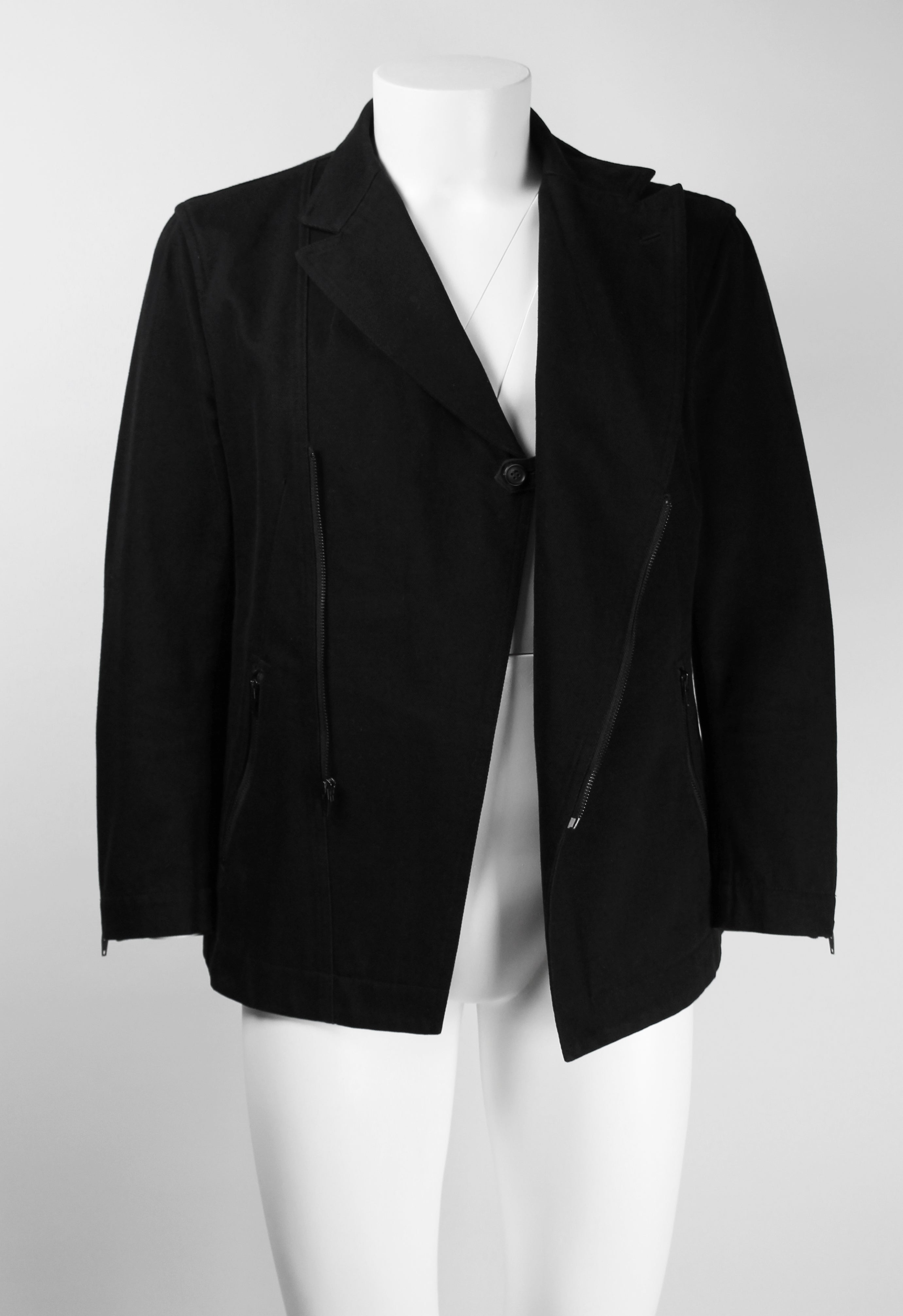 ISSEY MIYAKE MEN FW 2003 HEAVY COTTON BIKER JACKET