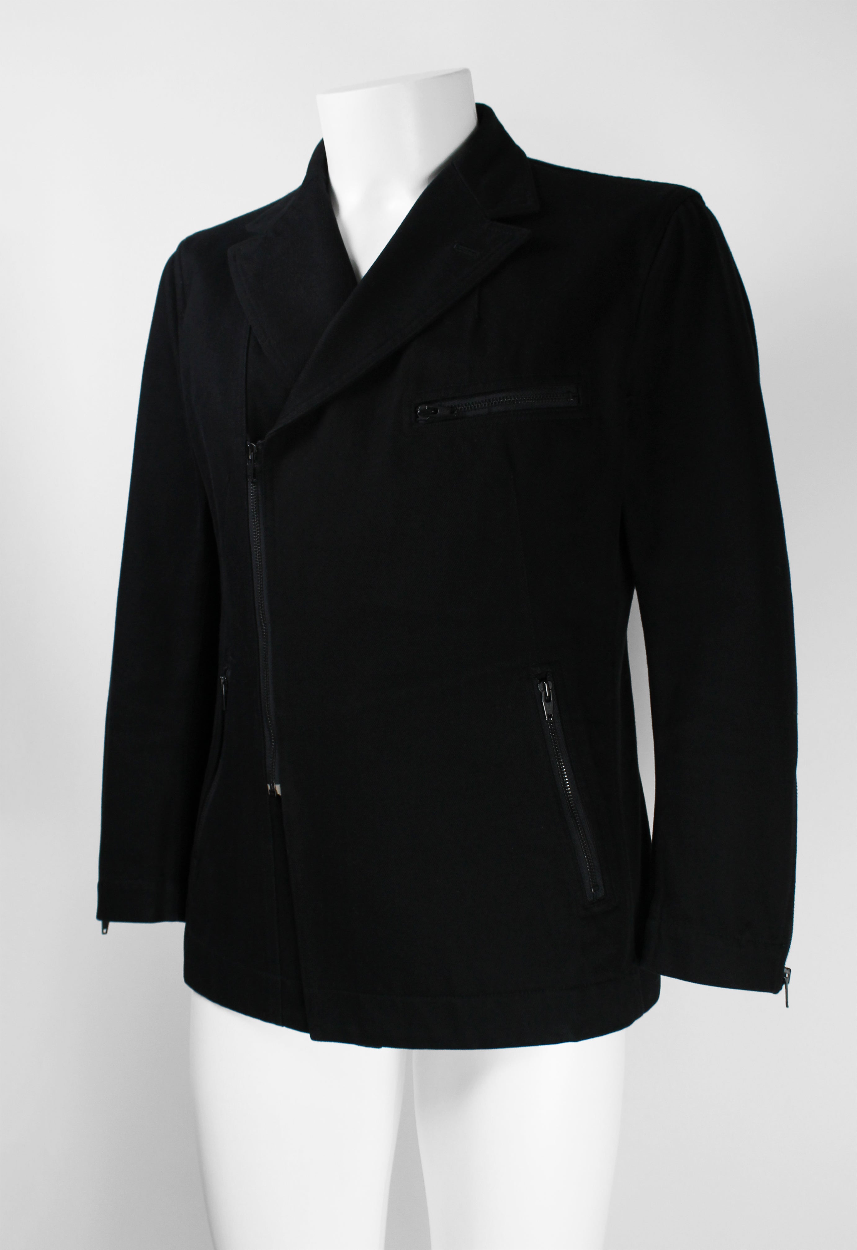 ISSEY MIYAKE MEN FW 2003 HEAVY COTTON BIKER JACKET