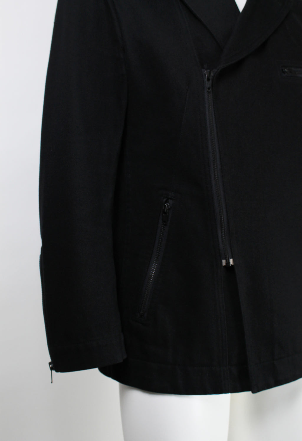 ISSEY MIYAKE MEN FW 2003 HEAVY COTTON BIKER JACKET
