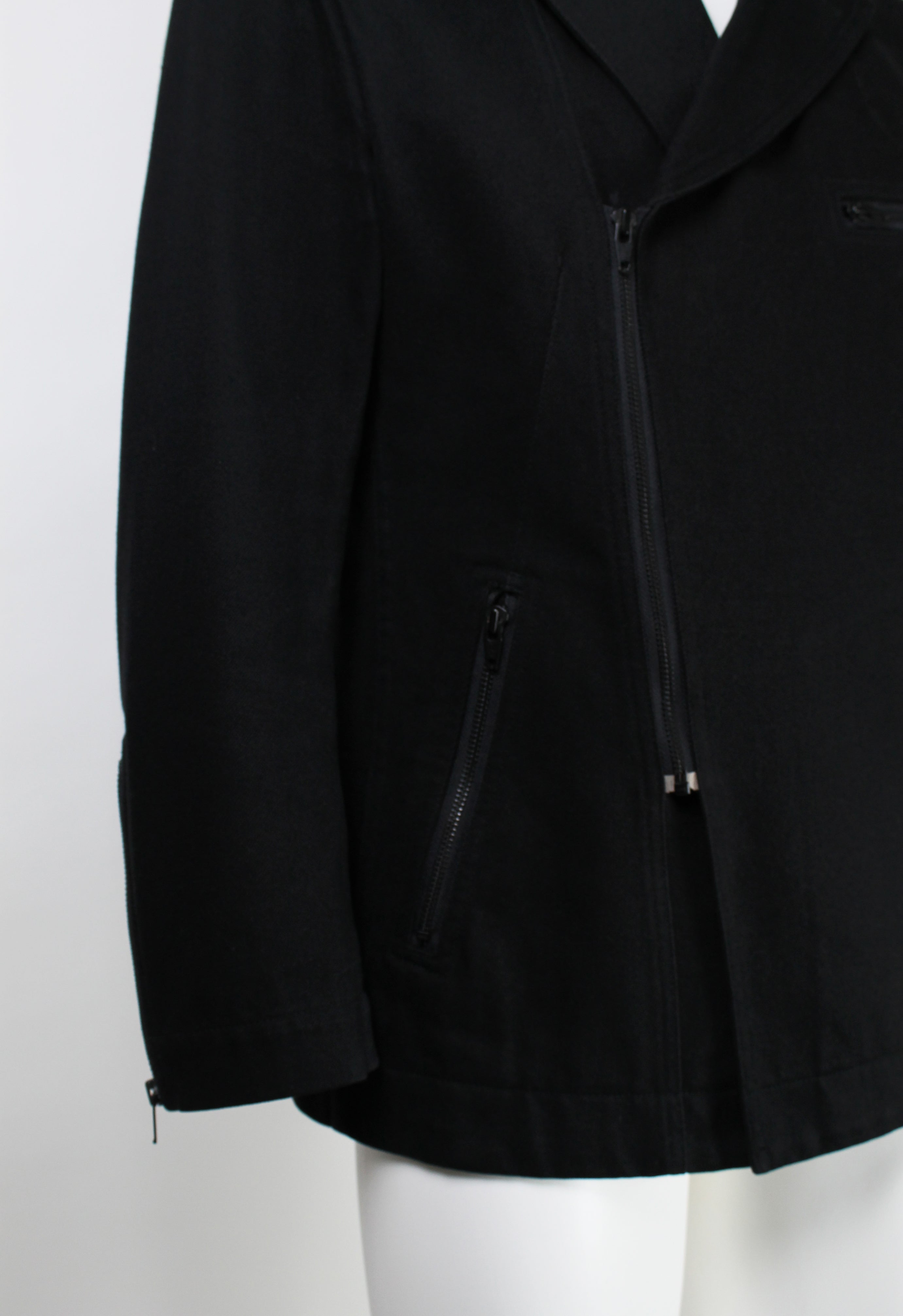 ISSEY MIYAKE MEN FW 2003 HEAVY COTTON BIKER JACKET