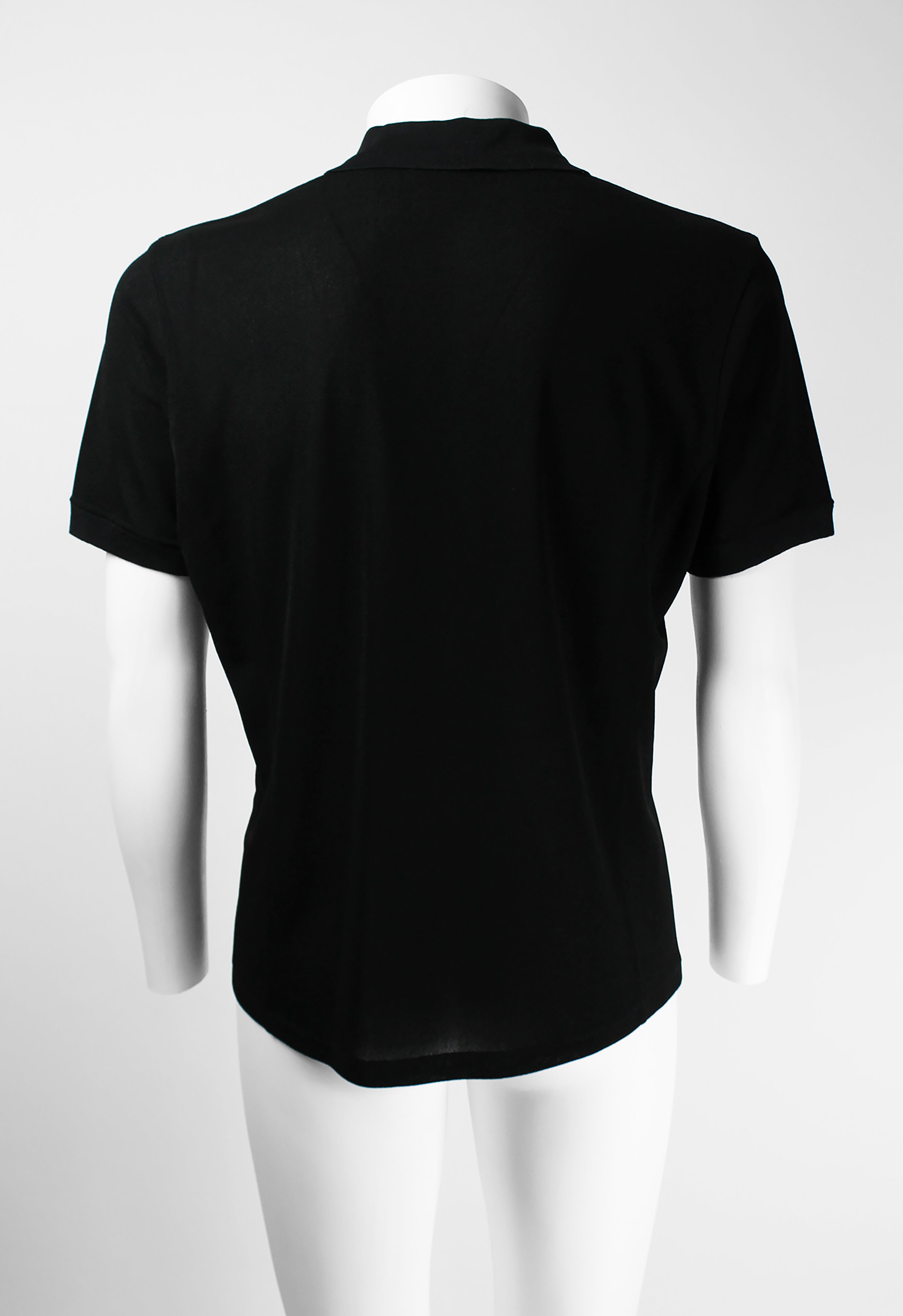 ISSEY MIYAKE MEN SS 1998 SEMI-SHEER ZIP-UP POLO