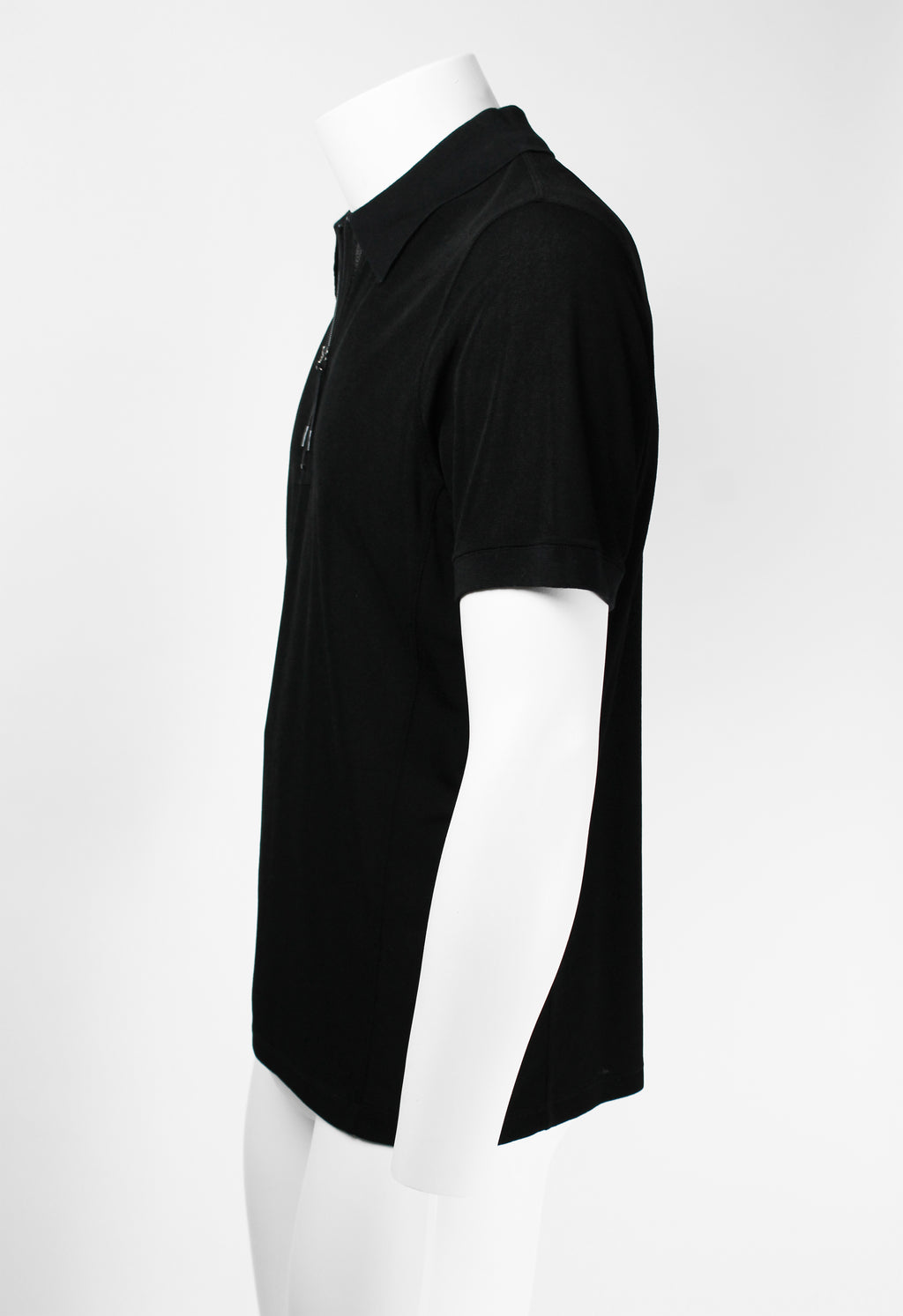 ISSEY MIYAKE MEN SS 1998 SEMI-SHEER ZIP-UP POLO