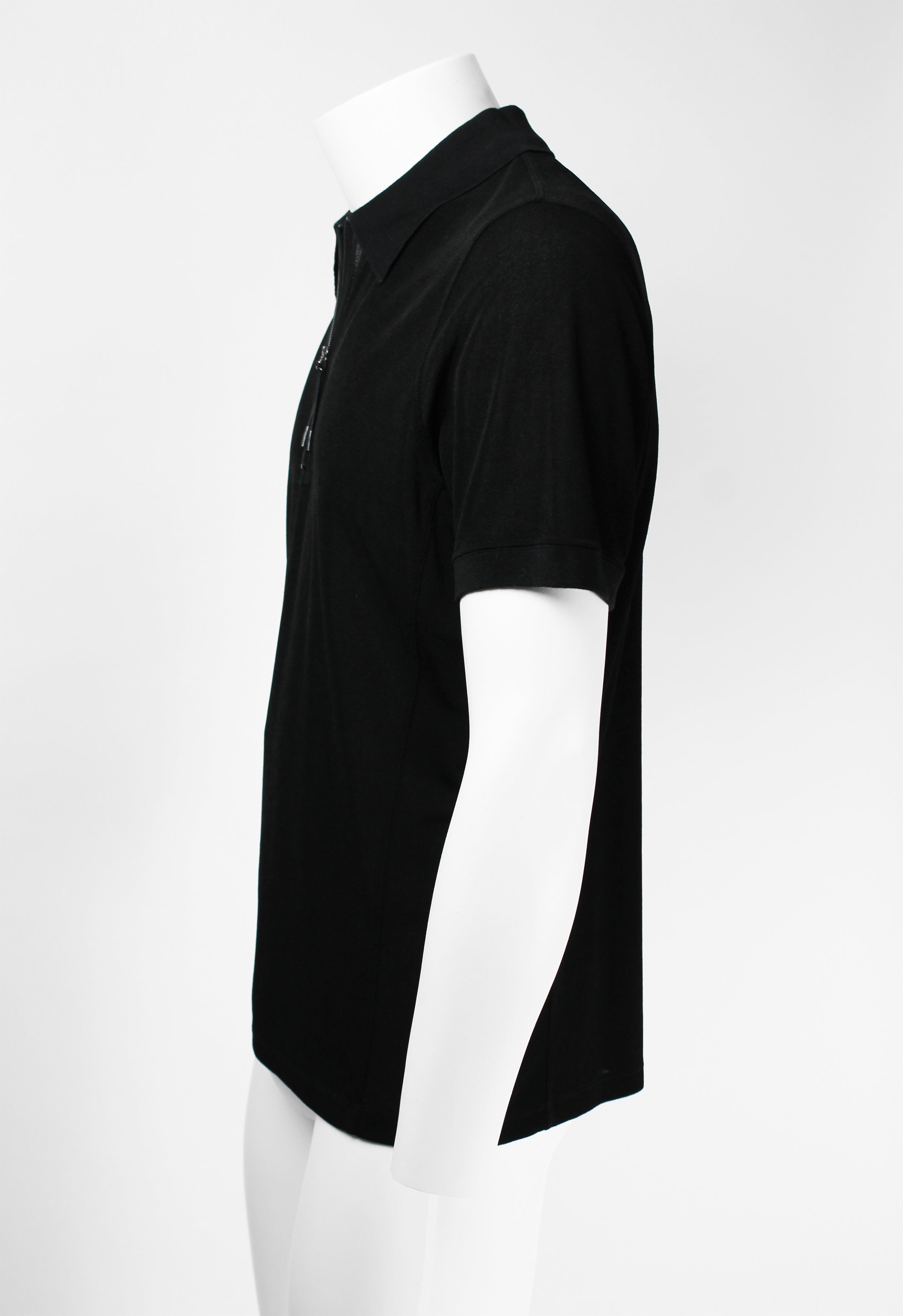 ISSEY MIYAKE MEN SS 1998 SEMI-SHEER ZIP-UP POLO