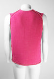 ISSEY MIYAKE MEN SS 2001 TWO-TONE PINK KNITTED VEST