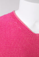 ISSEY MIYAKE MEN SS 2001 TWO-TONE PINK KNITTED VEST