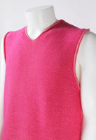 ISSEY MIYAKE MEN SS 2001 TWO-TONE PINK KNITTED VEST