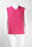 ISSEY MIYAKE MEN SS 2001 TWO-TONE PINK KNITTED VEST