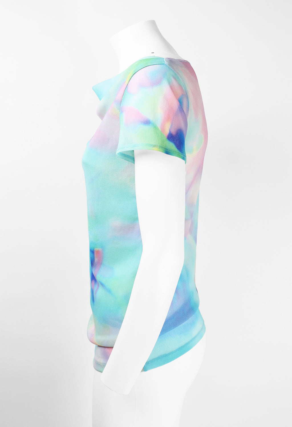 ISSEY MIYAKE SS 2002 MULTICOLOURED DOUBLE LAYERED MESH TOP