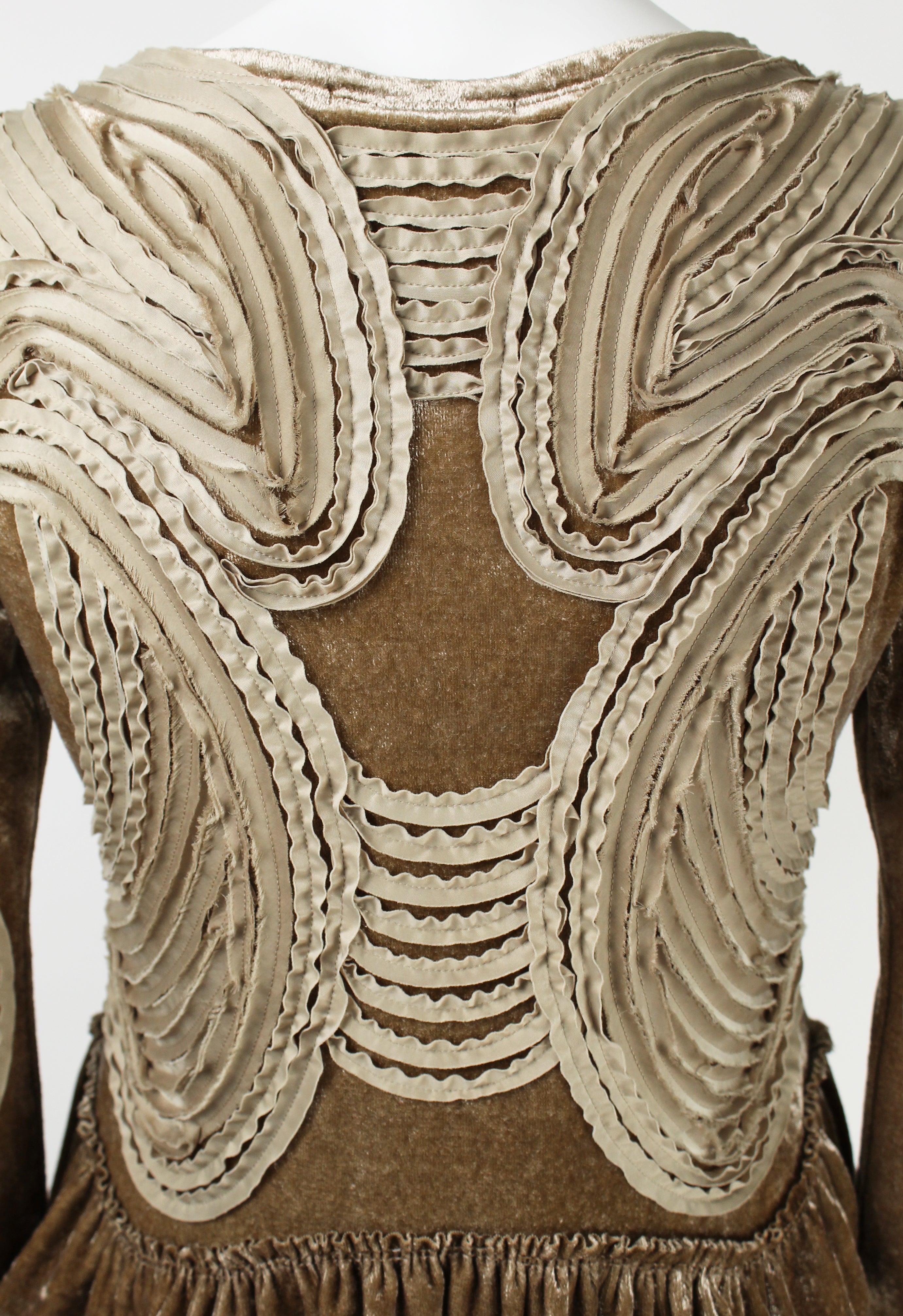 ISSEY MIYAKE SS 2006 FRILLED VELOUR TOP