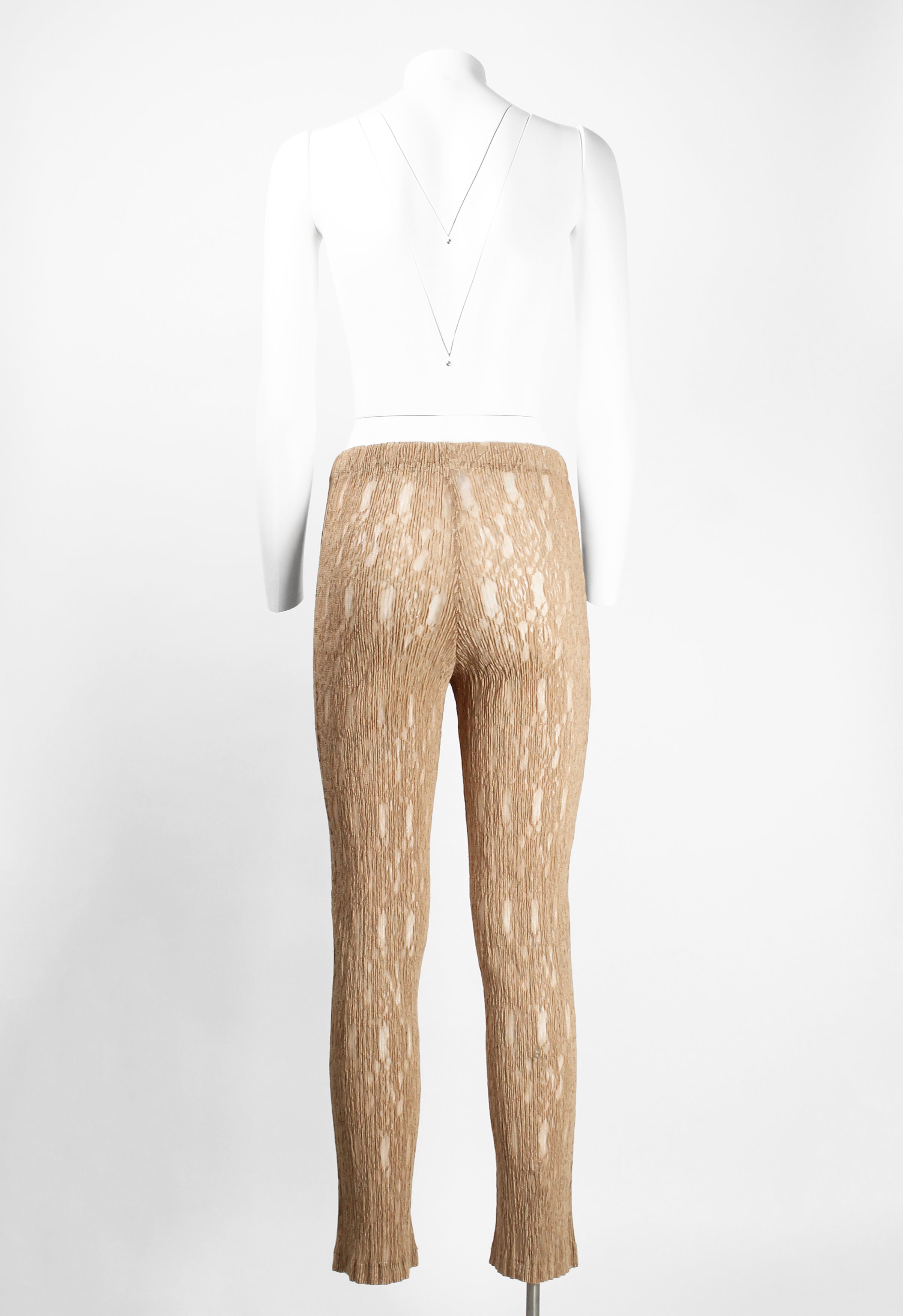 ISSEY MIYAKE 1990'S LACE PLEATED PANTS