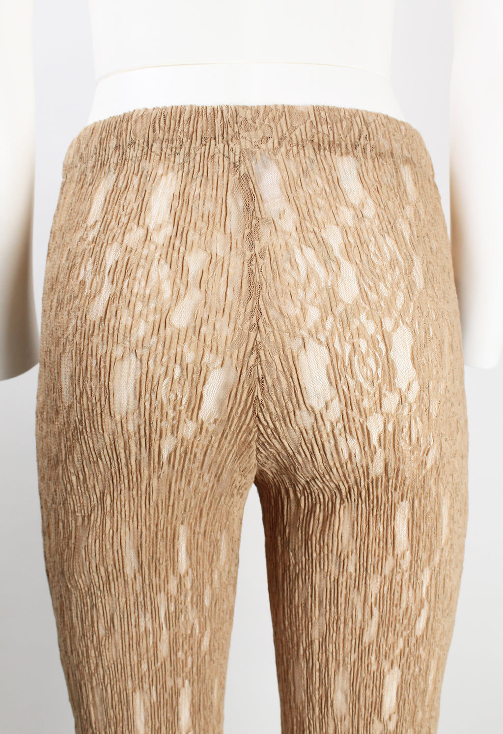 ISSEY MIYAKE 1990'S LACE PLEATED PANTS