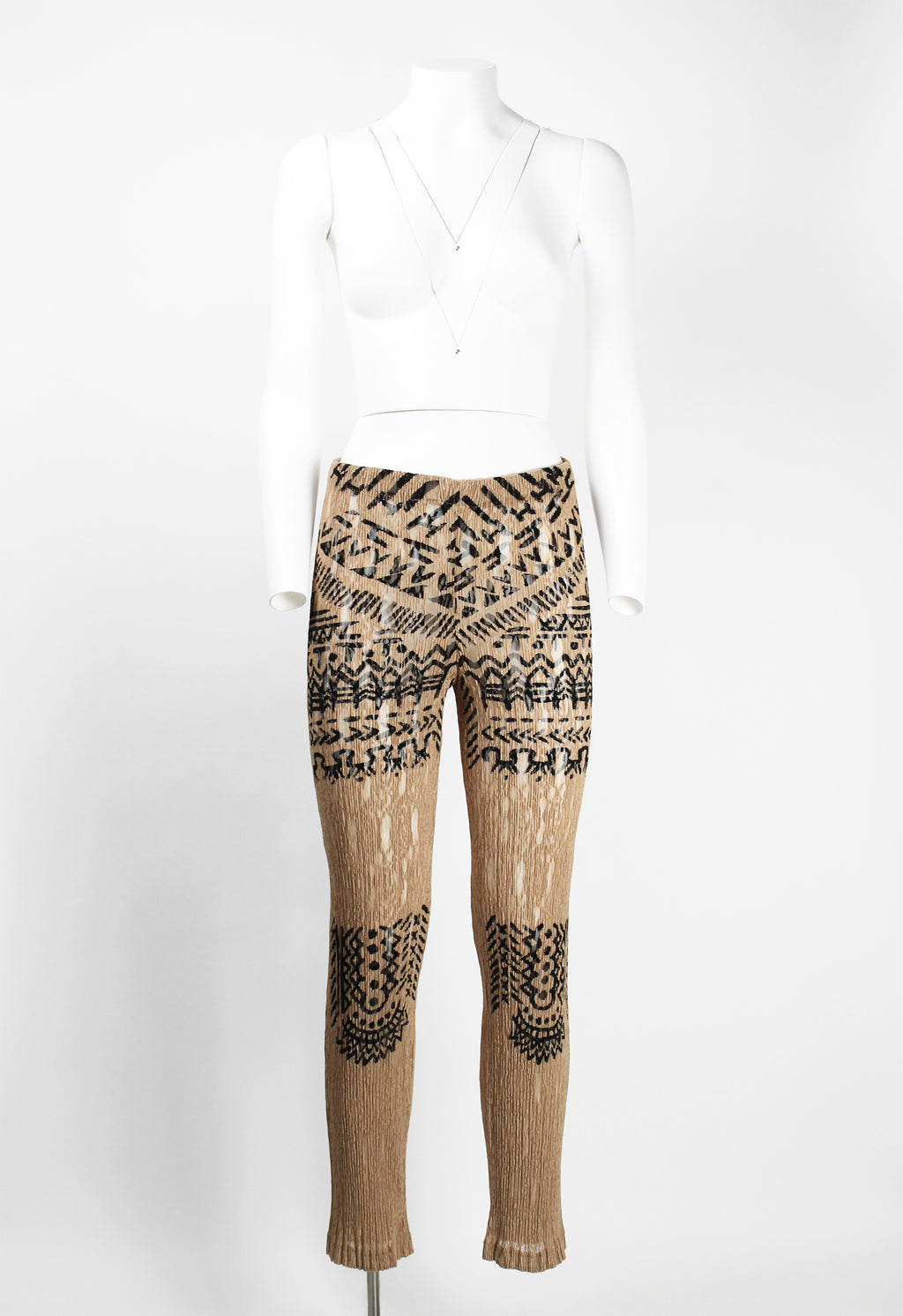 ISSEY MIYAKE 1990'S LACE PLEATED PANTS