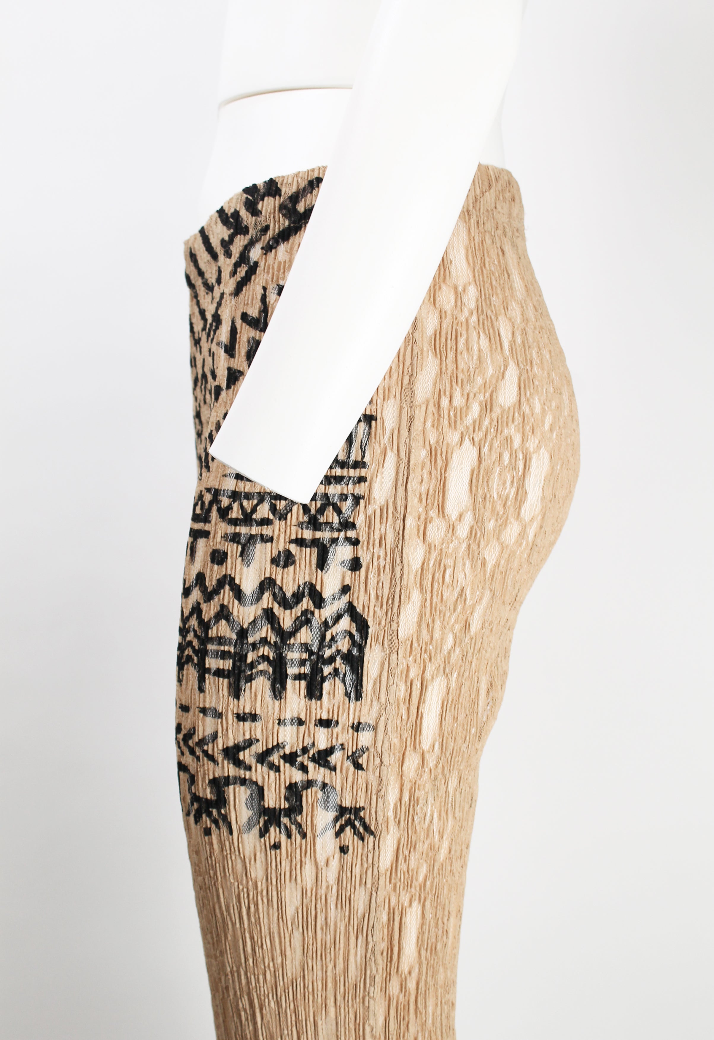 ISSEY MIYAKE 1990'S LACE PLEATED PANTS