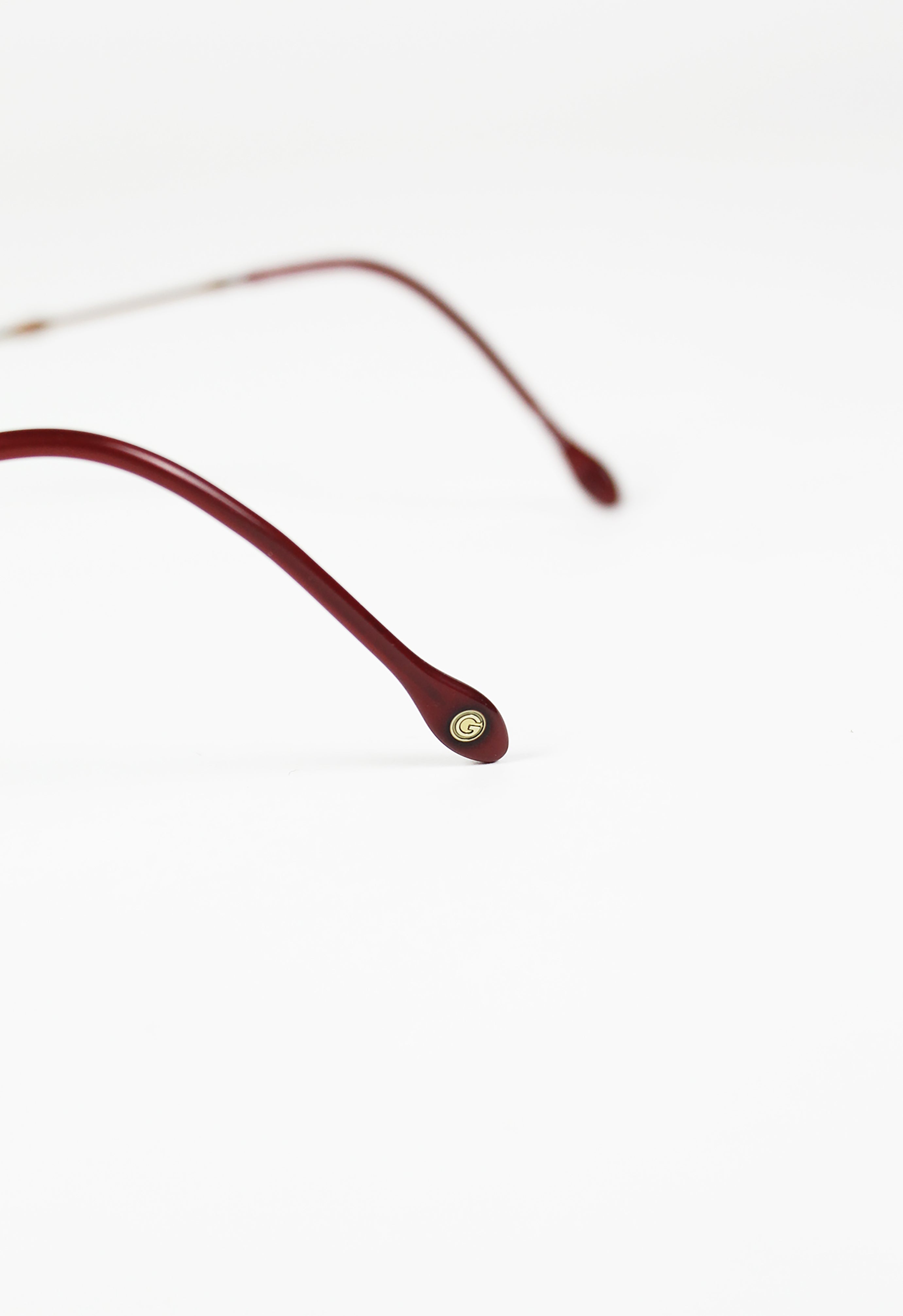 JEAN PAUL GAULTIER 1990'S TITANIUM IRIDESCENT DRIP SUNGLASSES