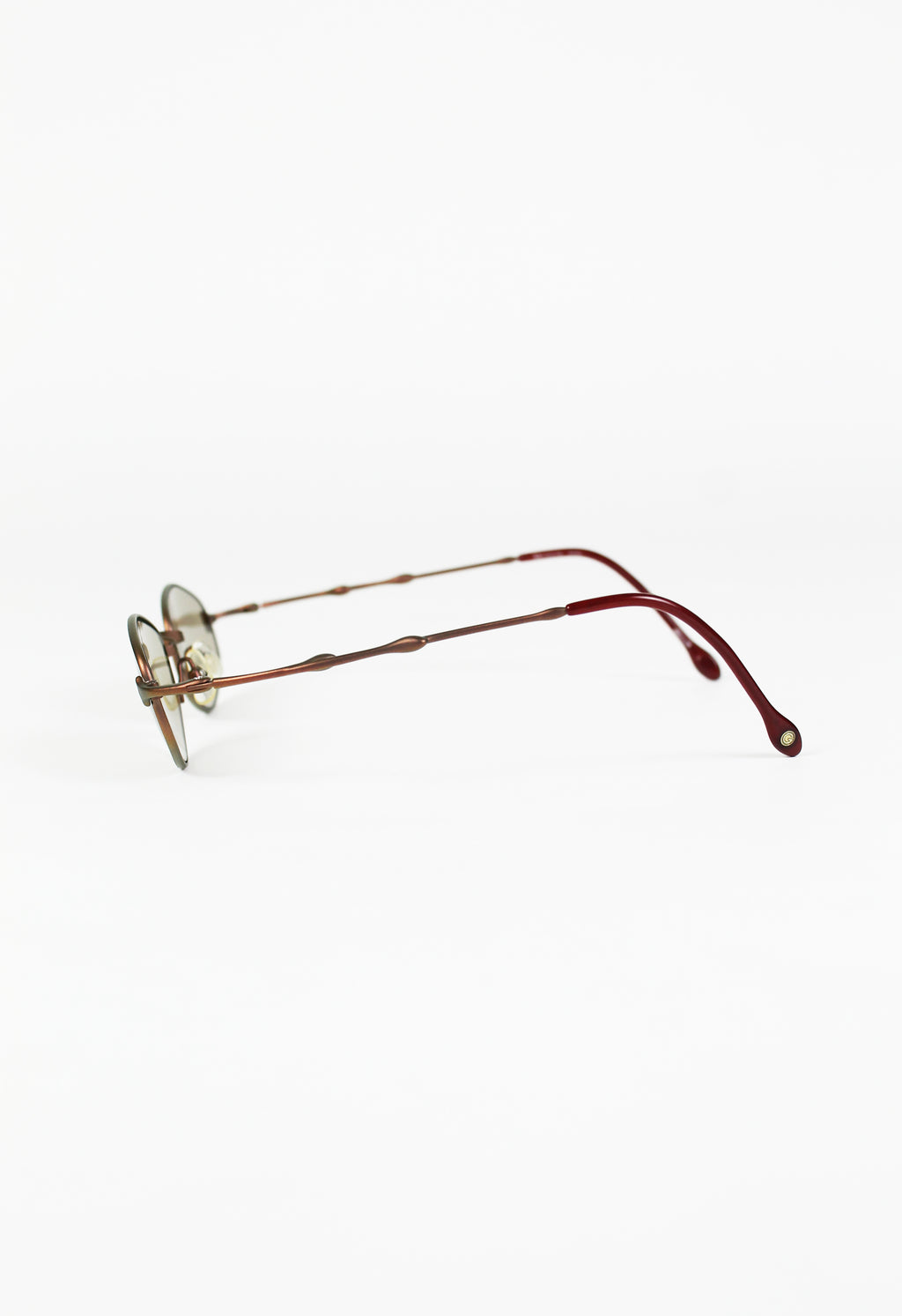 JEAN PAUL GAULTIER 1990'S TITANIUM IRIDESCENT DRIP SUNGLASSES