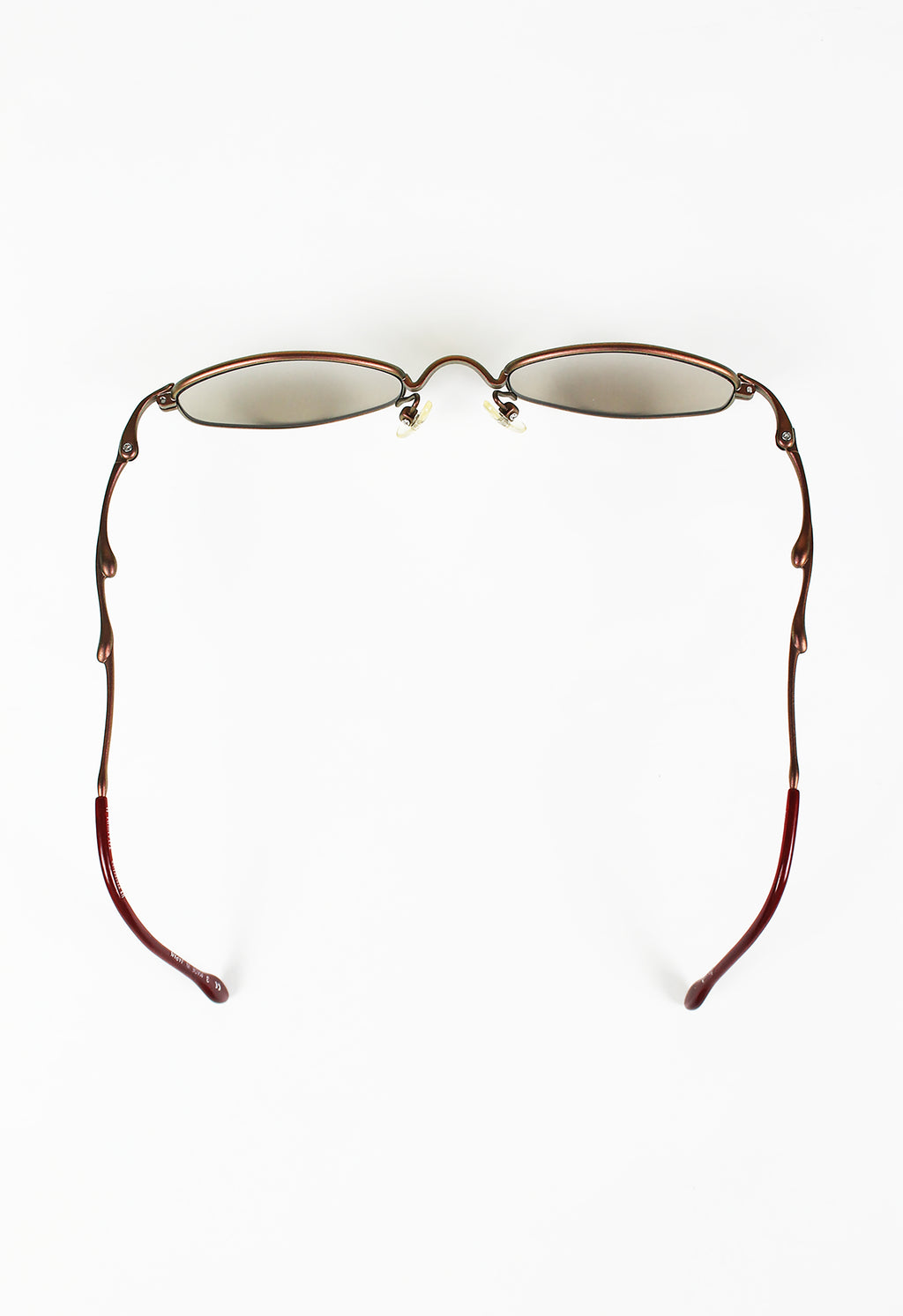 JEAN PAUL GAULTIER 1990'S TITANIUM IRIDESCENT DRIP SUNGLASSES