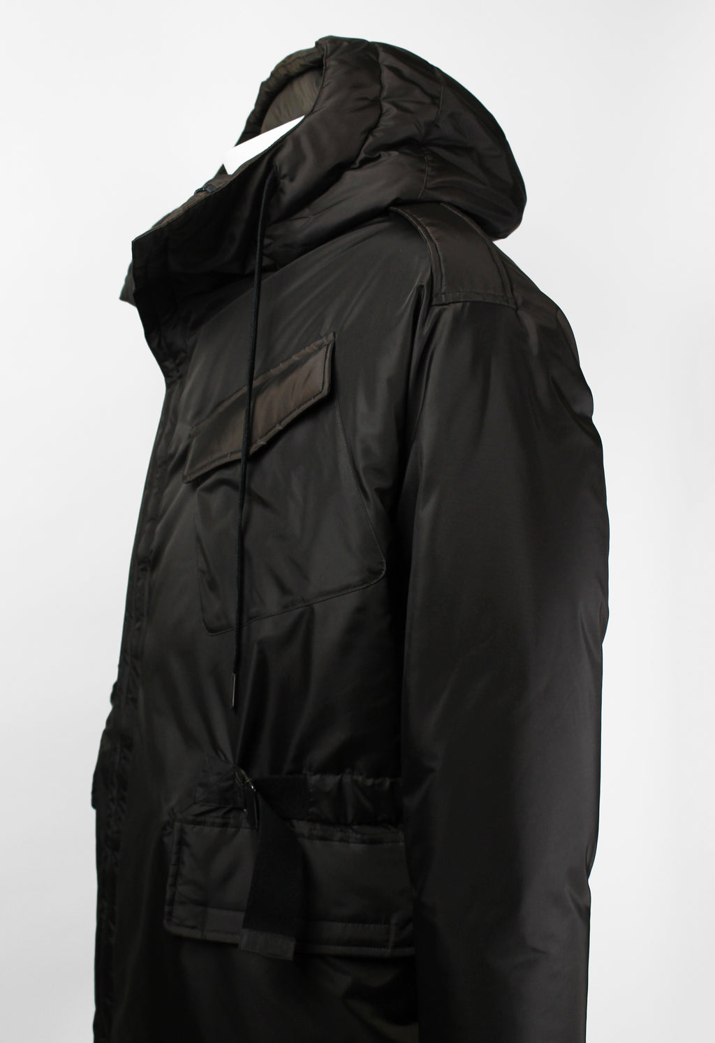 JEAN PAUL GAULTIER HOMME FW 2002 NYLON HOODED DOWN COAT