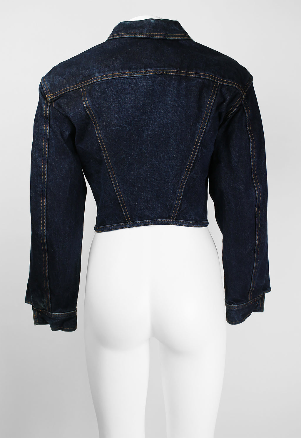 JEAN PAUL GAULTIER SS 1989 LACE CORSET DENIM JACKET