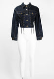 JEAN PAUL GAULTIER SS 1989 LACE CORSET DENIM JACKET