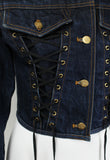 JEAN PAUL GAULTIER SS 1989 LACE CORSET DENIM JACKET