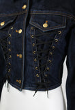 JEAN PAUL GAULTIER SS 1989 LACE CORSET DENIM JACKET