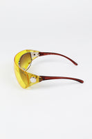 JEAN PAUL GAULTIER SS 2002 DETACHABLE SHIELD SUNGLASSES